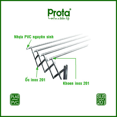 [CHÍNH HÃNG] Pat xếp gắn tường 22mm inox cao cấp (không bao gồm ống inox) - Bào hành 12 tháng
