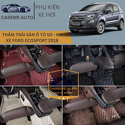 [FORD ECOSPORT] Thảm Trải Sàn, Lót Sàn Ô Tô 5D 6D Thiết Kế Theo Xe FORD ECOSPORT 2018 Chống Nước, Không Mùi - MẪU Ô VUÔNG - Hàng Chính Hãng