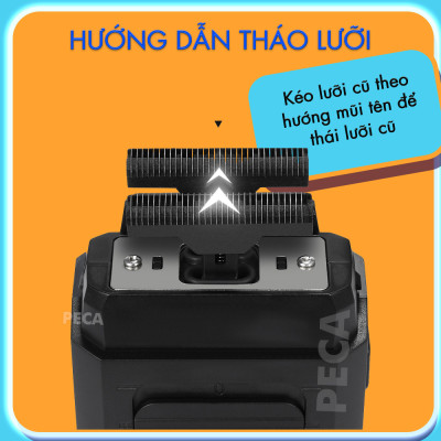 Bộ lưỡi máy cạo râu thay thế cho dòng máy cạo râu Kemei KM-1102 và KM-1102H dễ tháo lắp sử dụng