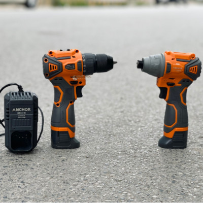 BỘ COMBO KHOAN BẮT VÍT 16V KHÔNG CHỔI THAN DCE8-DCL5 ANCHOR - HÀNG CHÍNH HÃNG