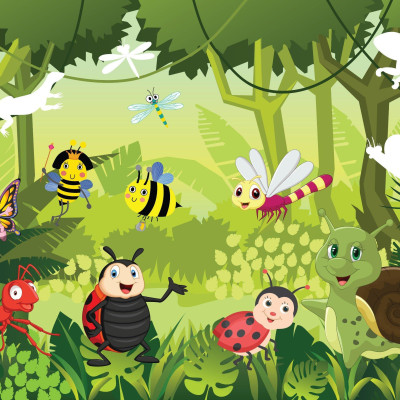 Sticker Dán Hình Thông Minh - Thế Giới Động Vật - Côn Trùng, Bò Sát, Lưỡng Cư