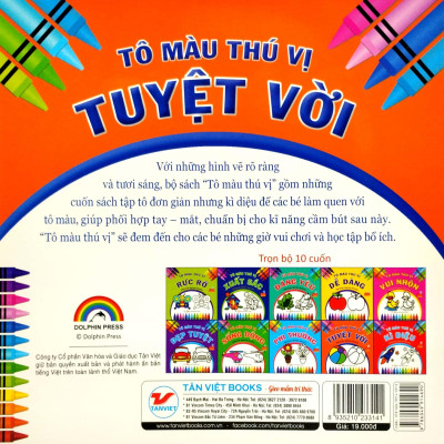 Tô Màu Thú Vị - Tuyệt Vời (Dành Cho Trẻ Từ 3 Tuổi)