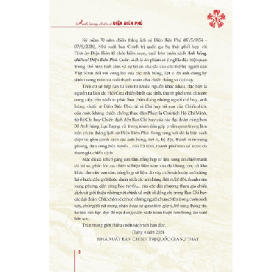 Anh hùng, chiến sĩ Điện Biên P.hủ (bản in 2024)