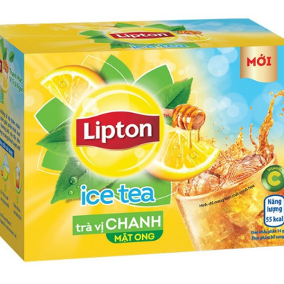 Combo 4 Trà Lipton Ice Tea Vị Chanh Mật Ong 16gói x 12gram/hộp