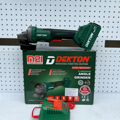 MÁY MÀI GÓC SỬ DỤNG PIN 21V (CHÂN PIN PHỔ THÔNG) 100mm DEKTON M21-AG100BTV - HÀNG CHÍNH HÃNG