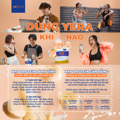 Thực Phẩm Dinh Dưỡng YERA Yeast Based Protein - Túi 415G