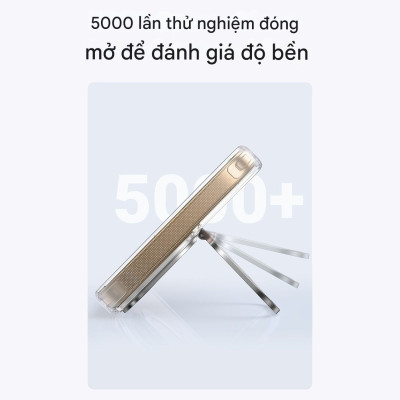 Ốp lưng trong suốt Baseus Crystal Magnetic Case with Camera Ring Stand cho iP (Hàng chính hãng)