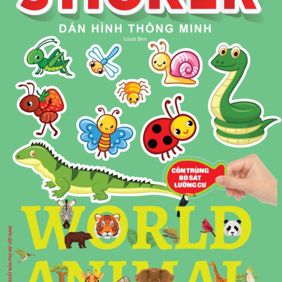 Sticker Dán Hình Thông Minh - Thế Giới Động Vật - Côn Trùng, Bò Sát, Lưỡng Cư