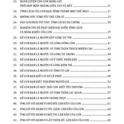 101 Điều Cần Biết Để Nuôi Dạy Con Nên Người 