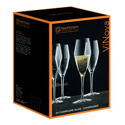 Bộ 4 ly rượu champange Nachtmann ViNova-Hàng chính hãng