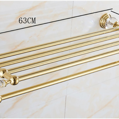 Phụ kiện phòng tắm 5 món inox mạ vàng cao cấp GPK14PKV (Cao cấp, sang trọng, quý phái, bền bỉ với thời gian)