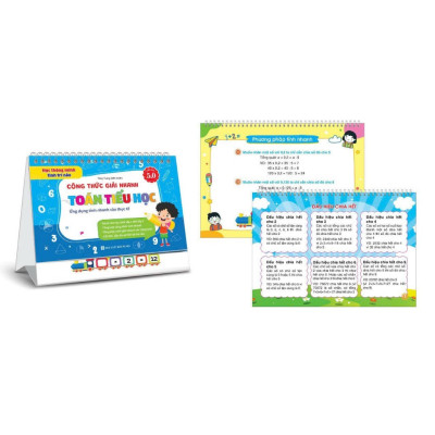 Combo Bộ lịch CÔNG THỨC GIẢI NHANH TOÁN TIỂU HỌC (Phiên bản 5.0) & TỔNG HỢP KIẾN THỨC TIẾNG ANH TIỂU HỌC (Phiên bản 5.0)