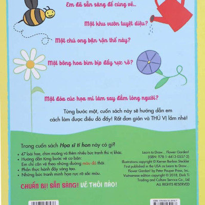 Họa Sĩ Tí Hon - Nào, Ta Cùng Học Vẽ … Khu Vườn Hoa! - Learn To Draw … Flower Graden!