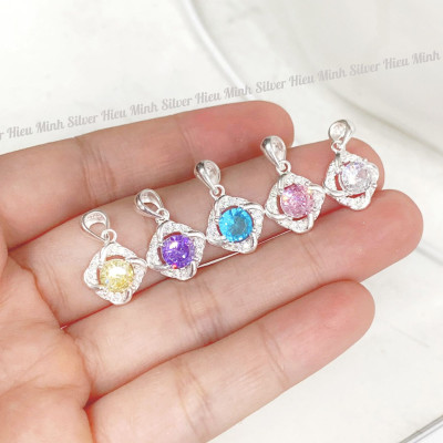 Dây Chuyền Nữ Bạc Ta Đính Đá CZ Chính Hãng Bạc Hiểu Minh DMD540