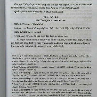 Sách Luật Xử Lý Vi Phạm Hành Chính sđ, bs năm 2025 và Các Văn Bản Hướng Dẫn Thi Hành - V2653TA