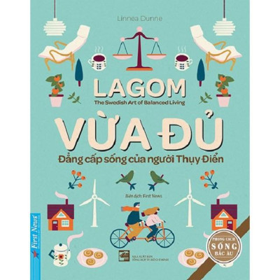 Sách - Combo Lagom + Sisu + Hygge + Ikigai + Sống thanh thản như người Thụy Điển - FirstNews