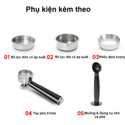 Máy pha và xay cà phê bán tự động 3 trong 1 Espresso, Cappuccino, Latte thương hiệu Mỹ cao cấp HiBREW H20 - Công suất 1500W 20bar - Hàng chính hãng