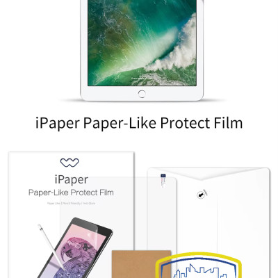 Dán màn hình Paperlike cho iPad 12.9 inch 2018/2020/2021/2022 hiệu WIWU nhám chống xước, chống bám vân tay, cảm giác viết vẽ như trên giấy cao cấp - Hàng chính hãng