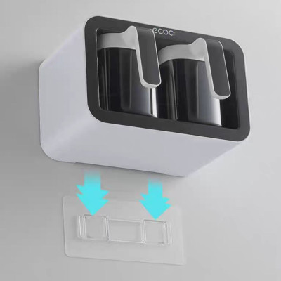 ✅ hàng cao cấp ✅  Bộ 3 ngăn và bộ 2 ngăn - hộp đựng gia vị thông minh có sẵn thìa từng ngăn bằng nhựa ABS gắn tường không cần khoan đục