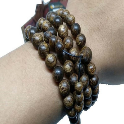 Chuỗi vòng tay trầm hương sánh chìm 108 hạt 6 ly hàng cao cấp