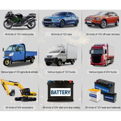 Hàng Nhật - Sạc Ắc Quy Foxsur Thông Minh 12V–24V - 150Ah - Tự Ngắt, Khử Sunfat, Phục Hồi Ắc Quy Siêu Hiệu Quả , đèn ốp trần