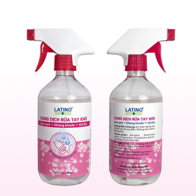 Dung dịch rửa tay khô Latino hương hoa anh đào 500ml