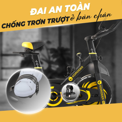 Xe Đạp Tập Lifesport KD-55, Xe Đạp Thể Dục Với Khung Xe Điều Chỉnh Linh Hoạt, Tạo Từ Thép Dày Dặn Chống Gỉ Mạ Niken