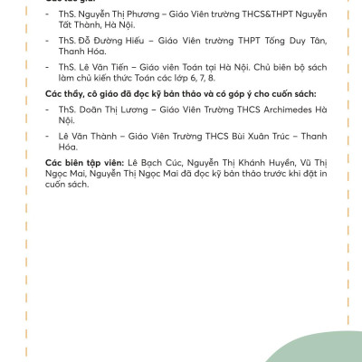 Làm Chủ Kiến Thức Toán Bằng Sơ Đồ Tư Duy Lớp 6 - Tập 1