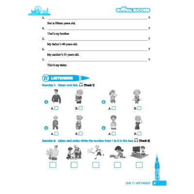 Sách - Global Success - Bài Tập Cuối Tuần Tiếng Anh Lớp 3 - Có Đáp Án - Tập 2 - Minh Thắng