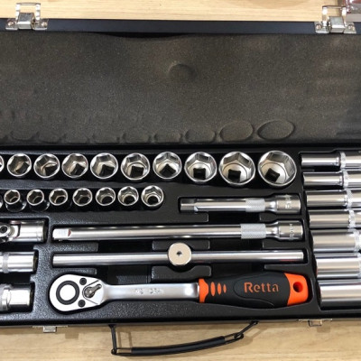 Bộ cần lực - đầu nối 32 chi tiết (6 cạnh) 1/2 inch Retta RLT3201