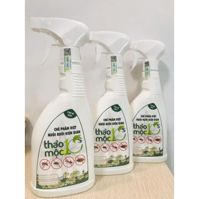 Diệt Côn Trùng Gián, Kiến, Kiến Ba Khoang, Muỗi, Ruồi, Mọt 100% Sinh Học Thảo Mộc Hương Sả Chanh Chai Xịt 500ml An Toàn Cho Sức Khỏe Em Bé Và Người Già