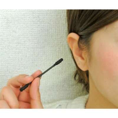 Hộp 110 tăm bông kháng khuẩn Sanritsu, 100% bông gòn tự nhiên mềm mại không gây đau rát khi sử dụng - nội địa Nhật Bản 