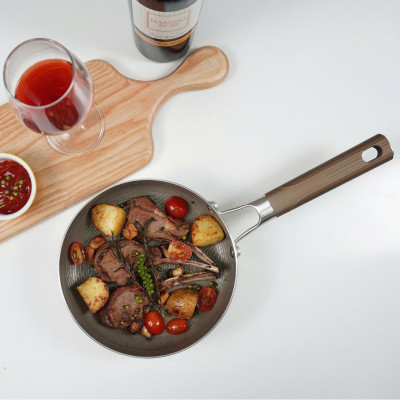 Chảo Inox 3 lớp liền khối chống dính Kalpen Nano Titanium Dauer chuản Đức - Hàng chính hãng