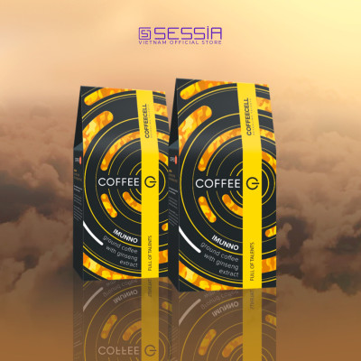 Combo 2 Gói Immuno - Cà Phê Rang Xay Với Nhân Sâm Hoàng đế COFFEECELL (250g x 2 Gói) - Bản giao hưởng hương vị trong một tách cà phê đen - Hàng Chính Hãng