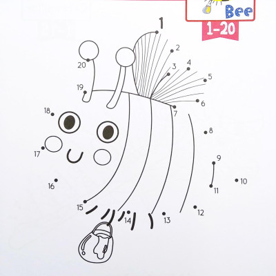 Nối Số Và Tô Màu Thông Minh: Thế Giới Động Vật - Côn Trùng (Song Ngữ Anh - Việt)