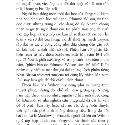 Sách - Văn Học Kinh Điển - Nhà Tài Phiệt Cuối Cùng