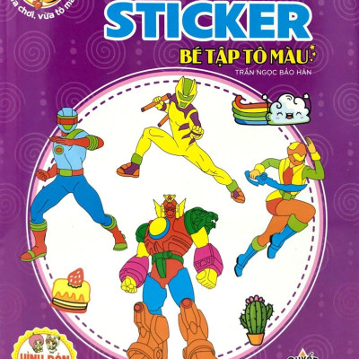 Hình Dán Sticker - Bé Tập Tô Màu - Quyển 10