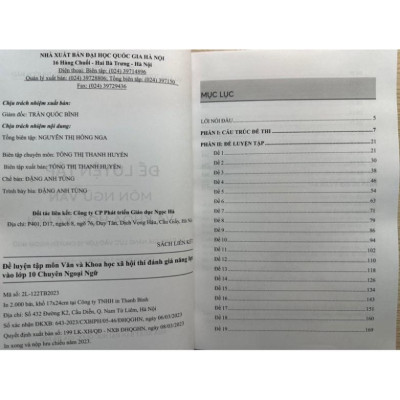Sách - Đề luyện tập môn Ngữ Văn & Khoa học xã hội