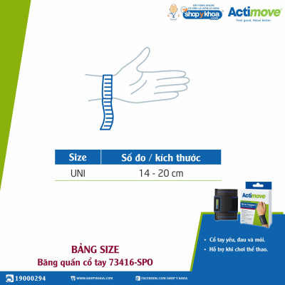 Băng quấn cổ tay 73416-SPO Actimove Wrist Support
