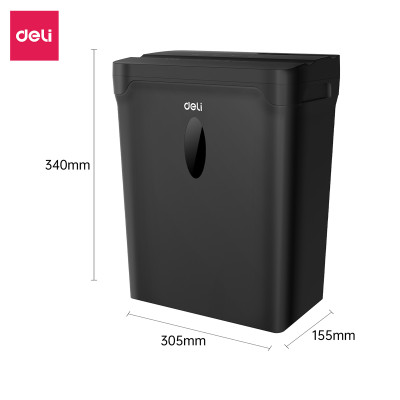 Máy Hủy Tài Liệu Cao Cấp 10L Deli - Máy Huỷ Giấy 10 Lít Phù Hợp Cho Bảo Mật Giấy Tờ Trong Doanh Nghiệp, Văn Phòng, Nhà Trường - Hàng Chính Hãng - ET014