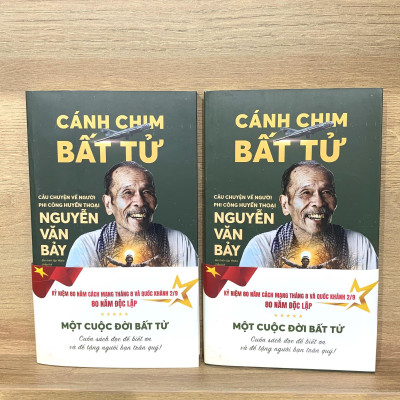 Sách - Cánh Chim Bất Tử - Câu Chuyện Về Người Phi Công Huyền Thoại Nguyễn Văn Bảy - Phiên Bản Kỷ Niệm 80 Năm - Tặng Kèm Bookmark + Postcard
