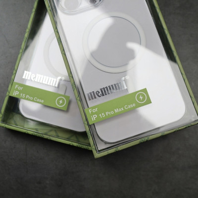 Ốp lưng trong suốt bảo vệ camera cho iPhone 15 Pro Max / 15 Pro / 14 ProMax hiệu Memumi Glitter Magnetic - Siêu Mỏng 0.3mm, Tích Hợp Sạc Không Dây Từ Tích Magnetic, Lực Hút Mạnh, Chắc Chắn - Hàng nhập khẩu