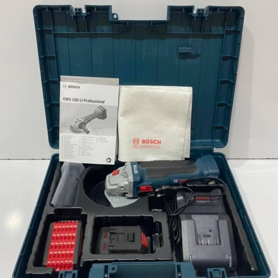MÁY MÀI GÓC DÙNG PIN 18V 100 MM BOSCH GWS 180-LI - HÀNG CHÍNH HÃNG