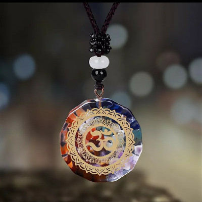 MẶT DÂY CHUYỀN ĐÁ THANH TẨY 7 LUÂN XA NĂNG LƯỢNG TÍCH CỰC