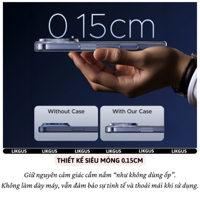 ốp lưng chống sốc sạc từ tính nam châm màng bảo vệ viền camera trong suốt cho iPhone 17 Pro Max / 17 Air / iP 17 Pro / 17 hiệu Likgus Lin Camshield Magnetic N52 - Chống sốc 2m, túi khí ẩn 4 góc, chống va đập, độ trong full HD - Hàng nhập khẩu