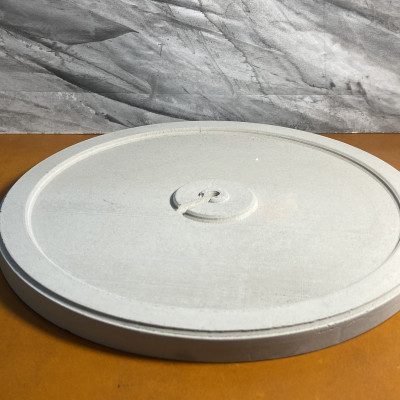 Chậu cây xi măng bậc thang hoạ tiết Trống Đồng Đông Sơn, ngang 18.4cm cao 8,5 cm, quà tặng cao cấp, decor bàn làm việc, cây văn phòng, nhà ở