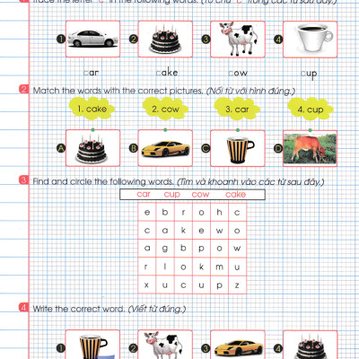 Phiếu Bài Tập Cuối Tuần Môn Tiếng Anh Lớp 1 (Theo Chương Trình Tiểu Học Mới) - HA
