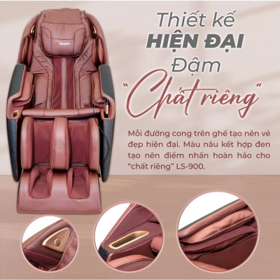 Ghế Massage Toàn Thân Lifesport LS-900, Ghế Massage Có 8 Chương Trình Massage Và 5 Bài Thủ Công Và 3 Bài Hỗ Trợ Giấc Ngủ