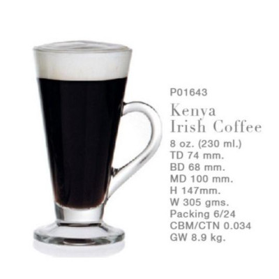 BỘ 6 CỐC THỦY TINH OCEAN IRISH COFFEE P01643 - 230ML