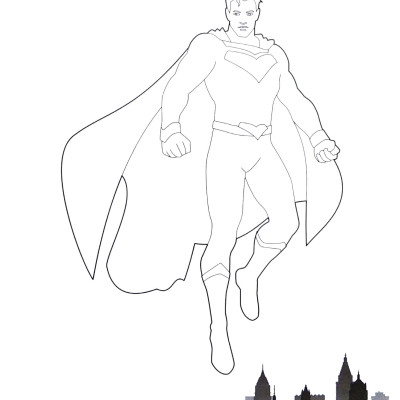 Tô Màu Các Siêu Anh Hùng - Siêu Anh Hùng Bay Lượn (Dành Cho Bé 5 Tuổi)